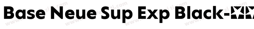 Base Neue Sup Exp Black字体转换